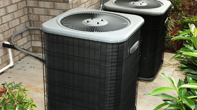 Newly replaced AC units that are cost saving and energy efficient.