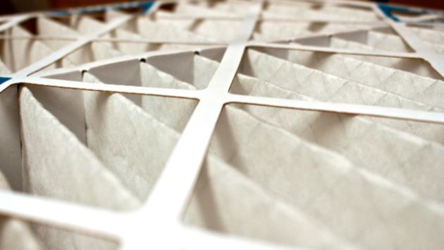Air filter that goes inside an HVAC unit.